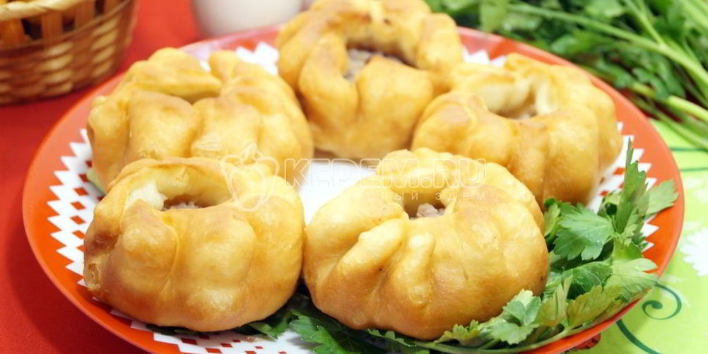 Рецепт жареные пирожки с мясом
