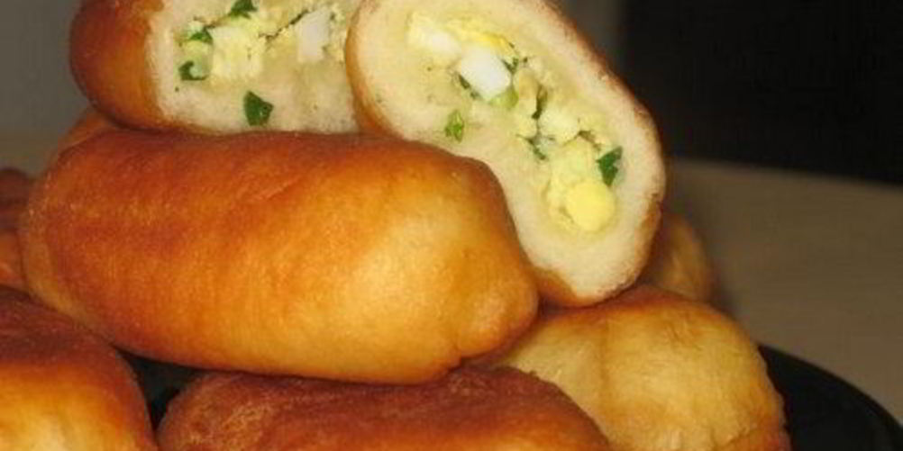 Рецепт жареные пирожки с начинкой из зеленого лука и яйца