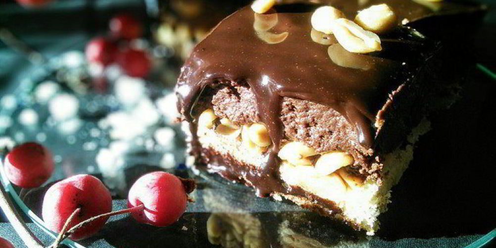 Рецепт арахисово-шоколадные пирожные