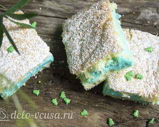 Бисквитное пирожное со сливочным кремом