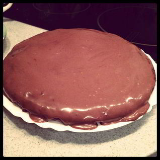 Брауни с шоколадным ганашем