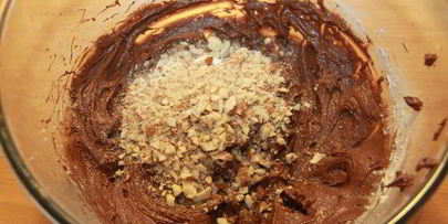 брауни с вишней и миндалем