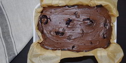 брауни с вишней