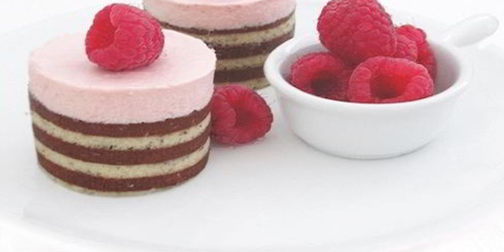 Рецепт малиновое пирожное