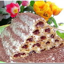 Рецепт Медовые пирожные с вишнями