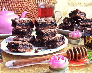 Овсяные пирожные с шоколадной прослойкой