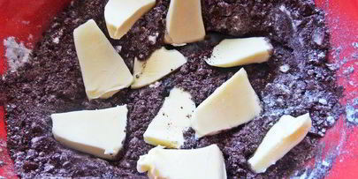 овсяные пирожные с шоколадной прослойкой