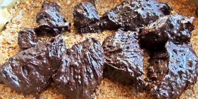 овсяные пирожные с шоколадной прослойкой