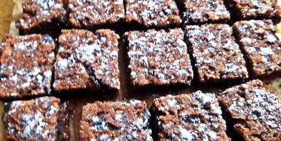 овсяные пирожные с шоколадной прослойкой