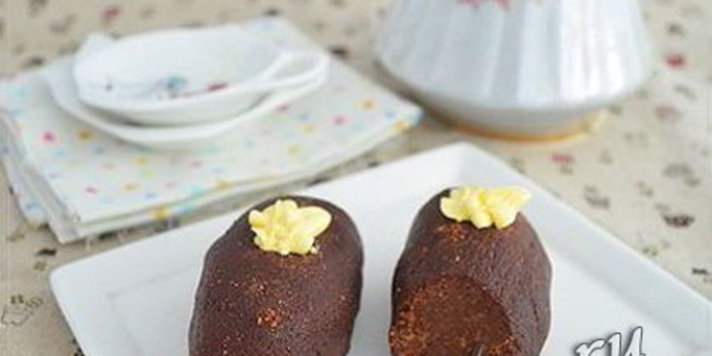 Рецепт пирожное картошка из бисквита