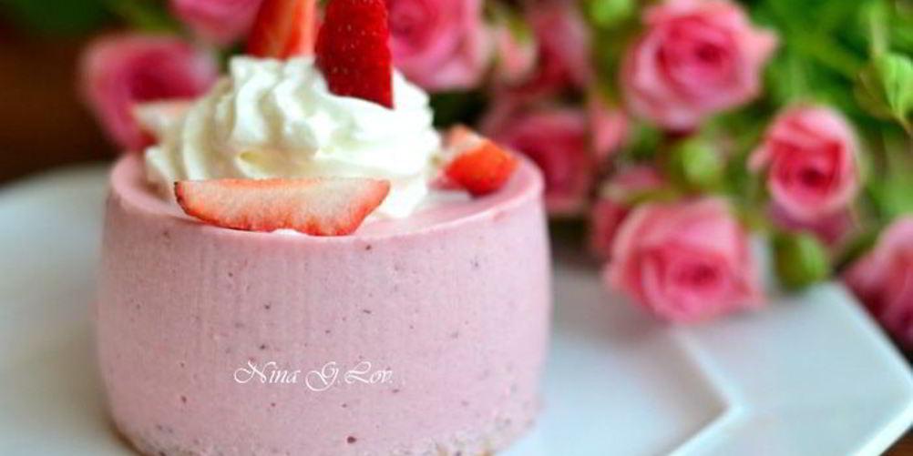 Рецепт пирожное-мусс клубничное