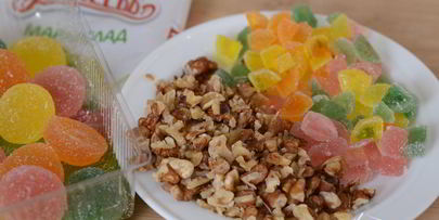 пирожное новогодние шишки