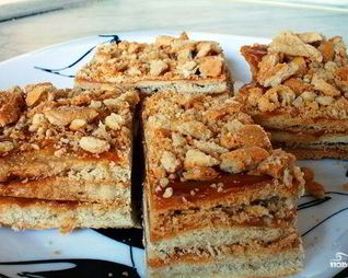 Пирожное с вареной сгущенкой