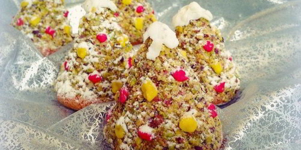 Рецепт пирожные новогодние елочки