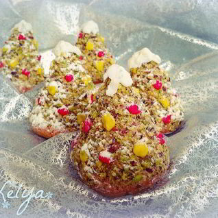 Пирожные Новогодние елочки