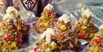 пирожные новогодние елочки