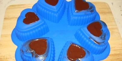 пирожные сердце для влюбленных