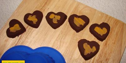 пирожные сердце для влюбленных