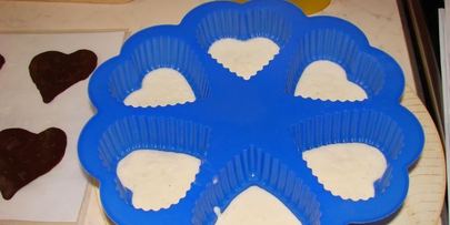 пирожные сердце для влюбленных