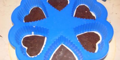 пирожные сердце для влюбленных