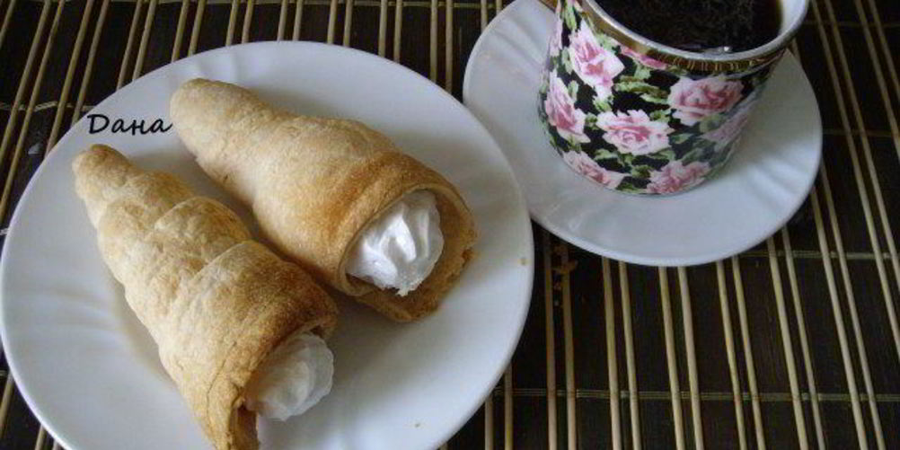 Рецепт пирожные трубочки