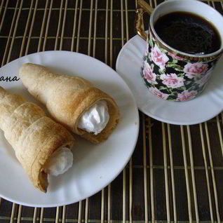 Пирожные трубочки