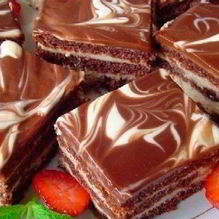 Рецепт Праздничное пирожное День-Ночь