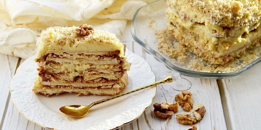 Рецепт простое слоеное пирожное