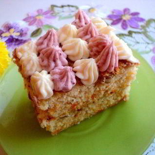 Тыквенно-ореховое пирожное