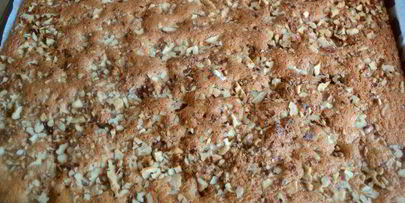 тыквенно-ореховое пирожное