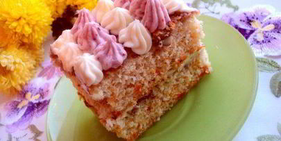 тыквенно-ореховое пирожное