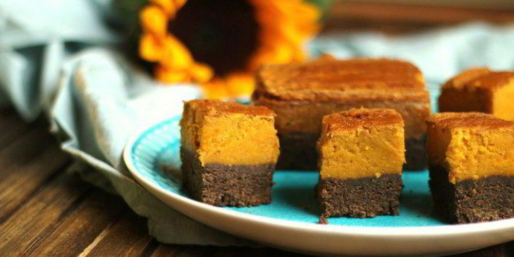 Рецепт тыквенного брауни с кэробома