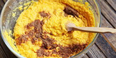 тыквенный брауни с кэробом