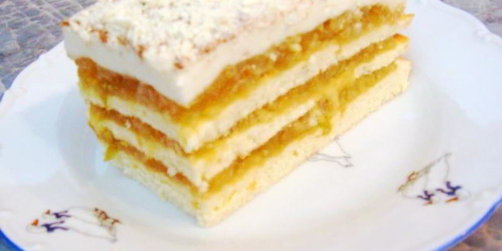 Рецепт яблочно-пудинговое пирожное пляцок