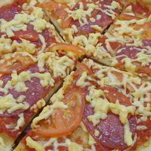 Рецепт Домашней пиццы с копченой колбасой