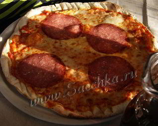 Дрожжевая пицца на маргарине
