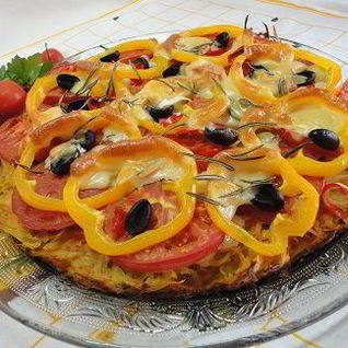 Картофельная пицца Лето