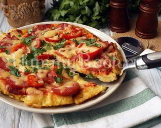 Картофельная пицца на сковороде