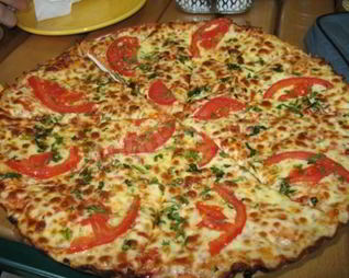 Картофельная пицца с грибами в духовке