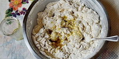 мясная пицца с мясом и грибами