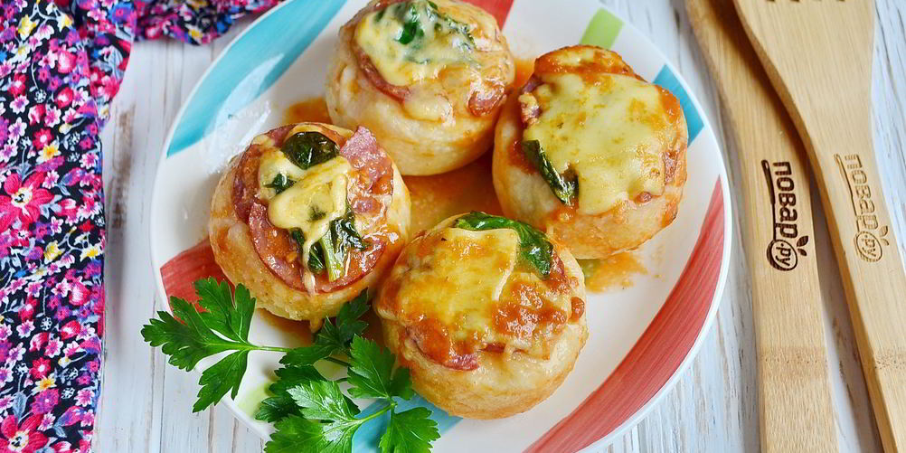 Рецепт перевернутая пицца в стакане