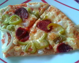 Пицца Домашняя с колбасой