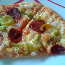 Рецепт Пицца Домашняя с колбасой