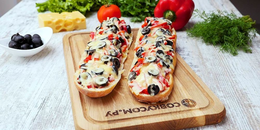 Рецепт пицца из багета