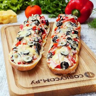 Пицца из багета
