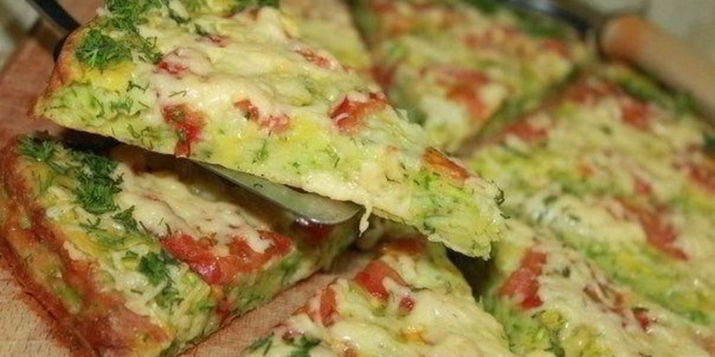 Рецепт пицца из кабачков