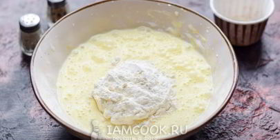 пицца из жидкого теста на сковороде