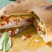 Рецепт Пицца-кальцоне с копченой курицей