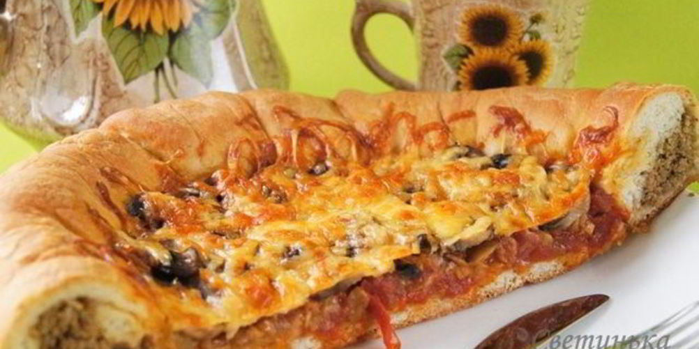 Рецепт пицца колечко, колечко, кольцо