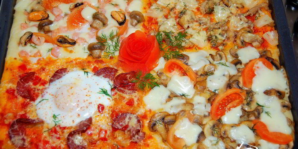 Рецепт пицца квадро